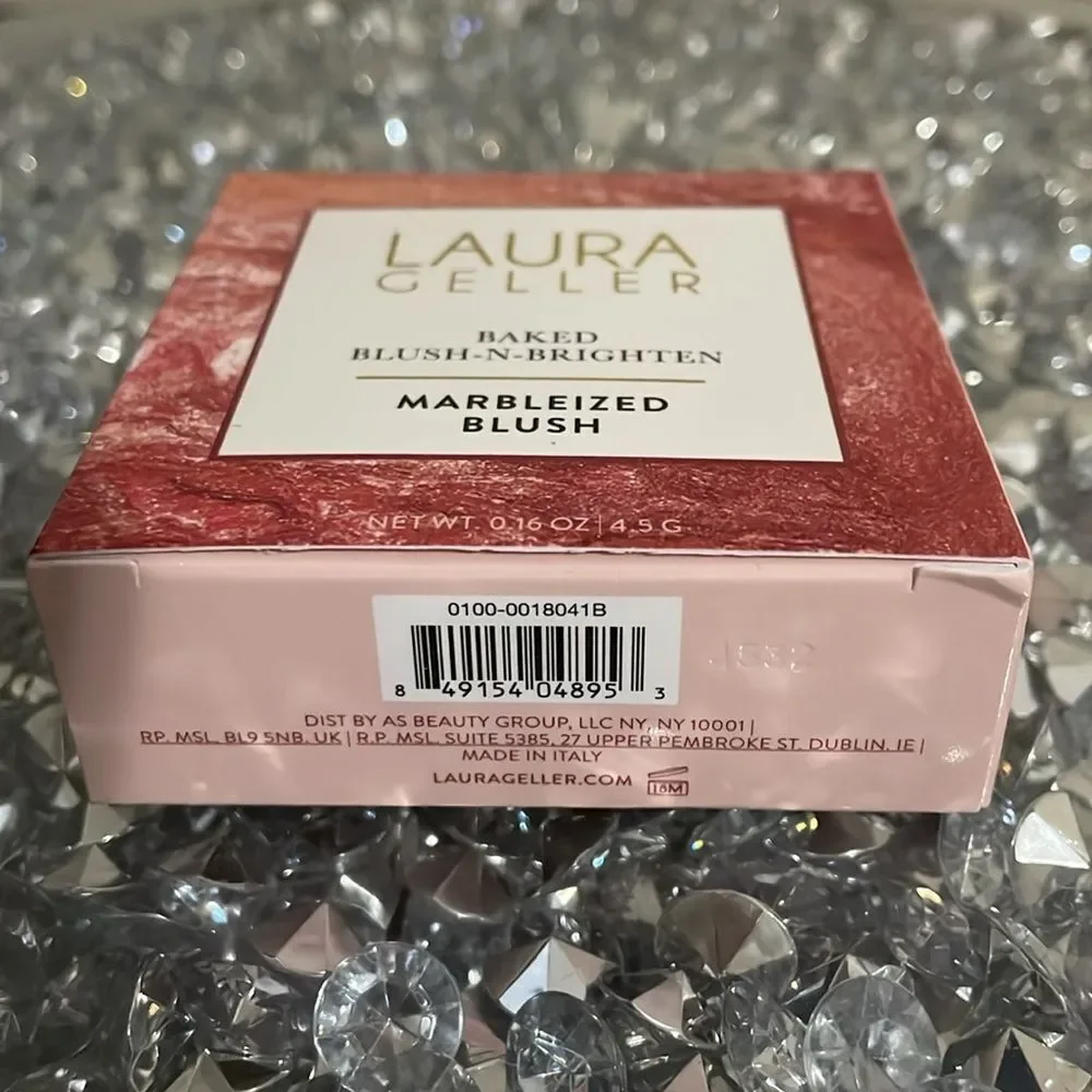 Laura Geller baked blush n bright marbleized blush in apricot berry color makeup - Picture 7 of 8
